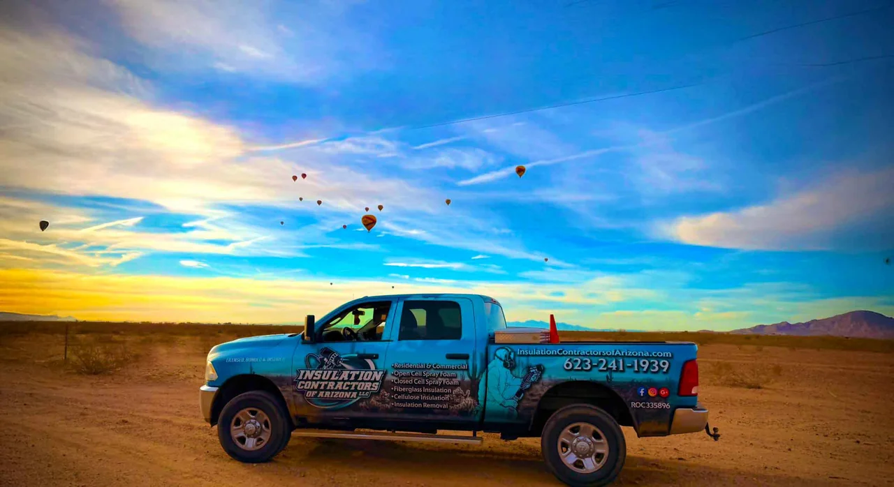 Insulation Contractors of Arizona service truck