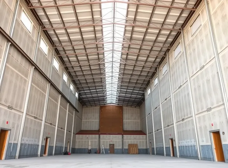Warehouse before insulation - Mesa