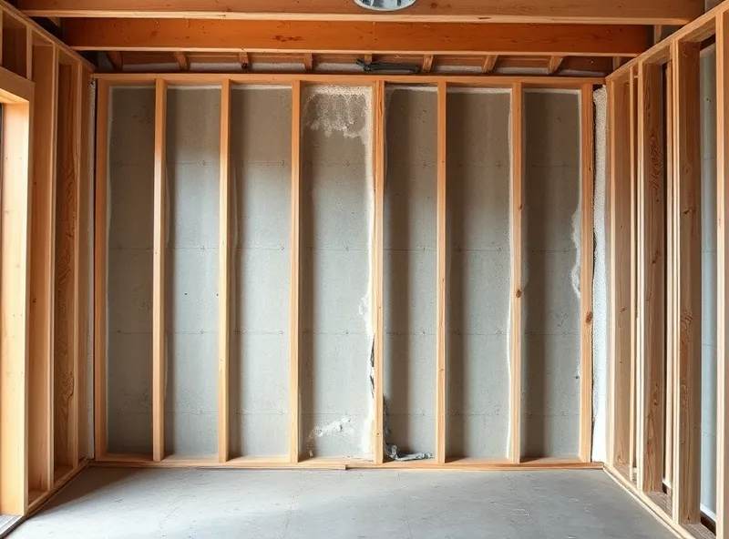 Walls before spray foam - Scottsdale home